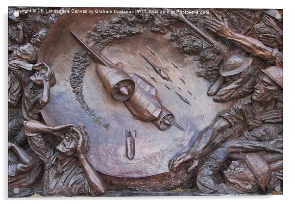 The Battle of Britain Monument Acrylic by Graham Custance