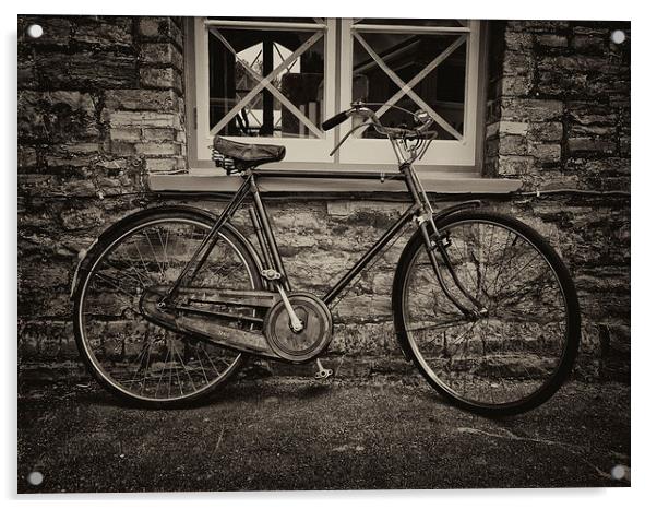 The Old Vintage Bicycle Acrylic by Jay Lethbridge