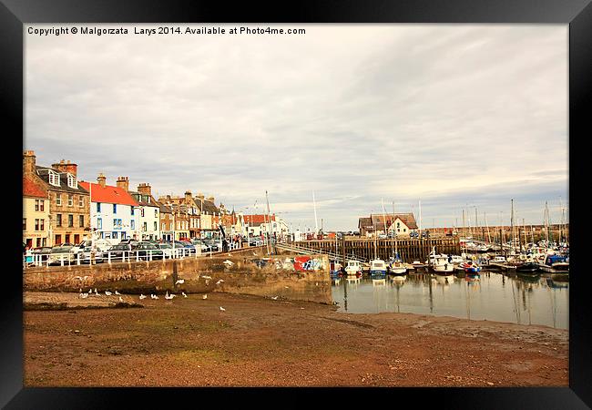 Anstruther, old fishing town in Scotland Framed Print by Malgorzata Larys