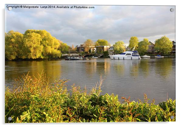 River Thames in Richmond Acrylic by Malgorzata Larys