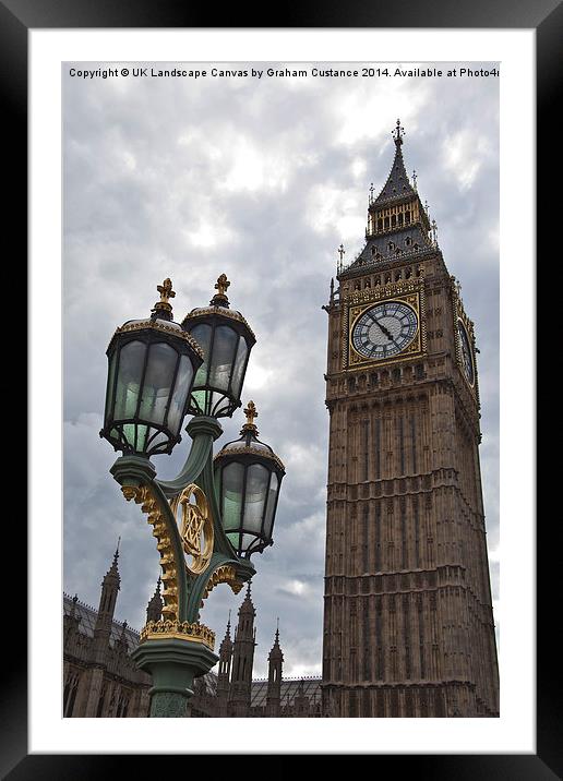 Big Ben Framed Mounted Print by Graham Custance