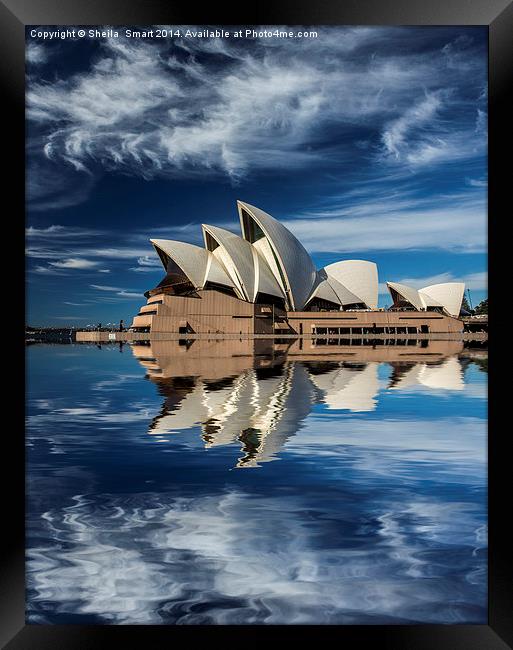 Sydney Opera House abstract Framed Print by Sheila Smart
