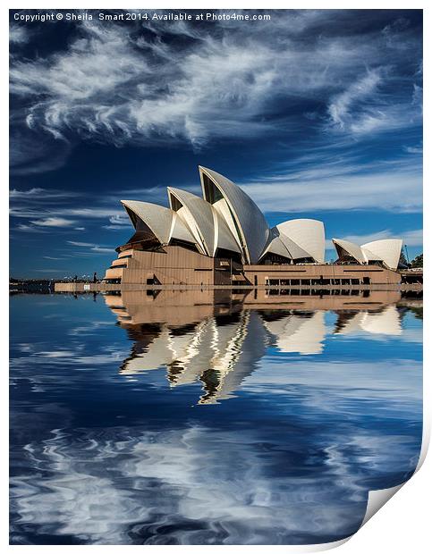 Sydney Opera House abstract Print by Sheila Smart