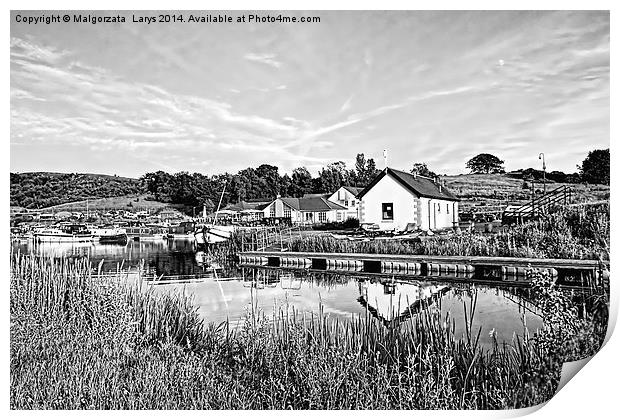 Forth and Clyde Canal, Scotland Print by Malgorzata Larys