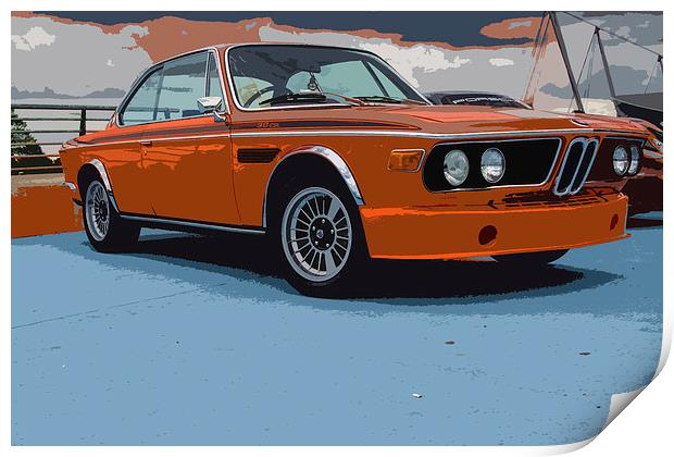 Pop-Art Classic BMW Print by Chris Walker