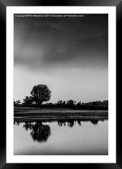 The Pond at Mogshade Framed Mounted Print by Phil Wareham