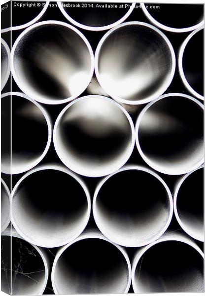 PIPES Canvas Print by Simon Alesbrook