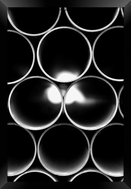 PIPES Framed Print by Simon Alesbrook