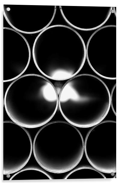 PIPES Acrylic by Simon Alesbrook