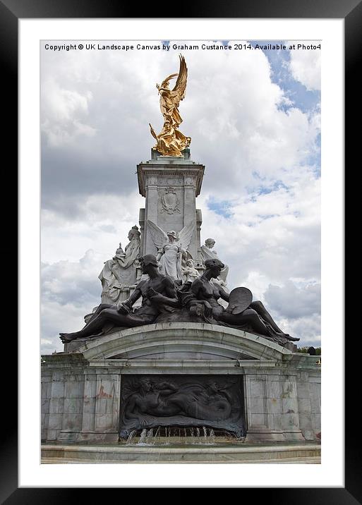 Queen Victorias Monument Framed Mounted Print by Graham Custance