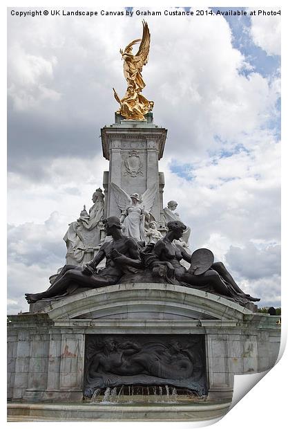 Queen Victorias Monument Print by Graham Custance