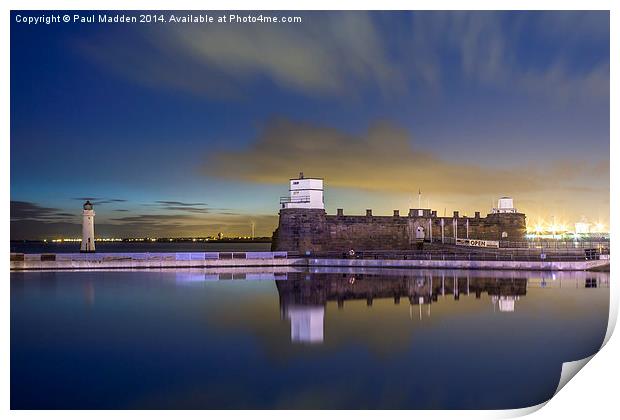 Fort Perch Rock - New Brighton Print by Paul Madden