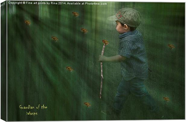 Guardian of the wasps Canvas Print by Fine art by Rina