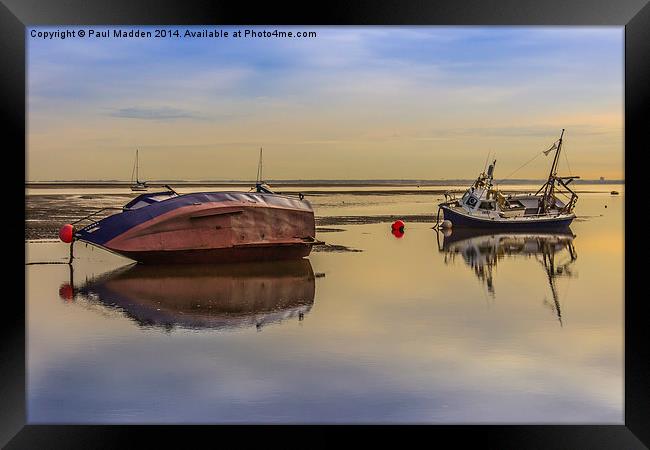 Two drunk boats Framed Print by Paul Madden
