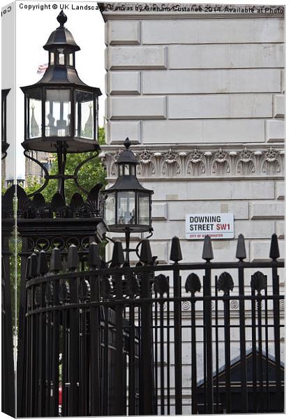 Downing Street Canvas Print by Graham Custance