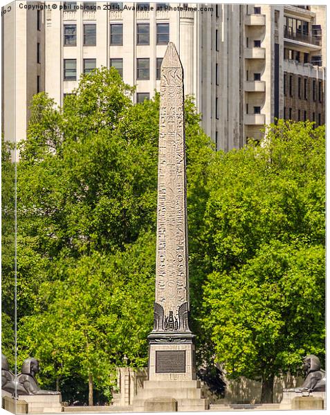 Cleopatras Needle Canvas Print by Phil Robinson