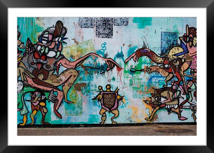 Graffiti in Carmona 4 Framed Mounted Print by Jose Manuel Espigares Garc