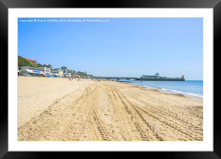 Bournemouth Pier Framed Mounted Print by Diane Griffiths