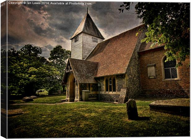 Church at Stanford Dingley Canvas Print by Ian Lewis