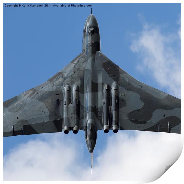 Vertical Vulcan Print by Keith Campbell