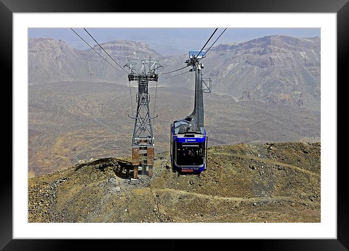 Mount Teide Cable Car Framed Mounted Print by Tony Murtagh