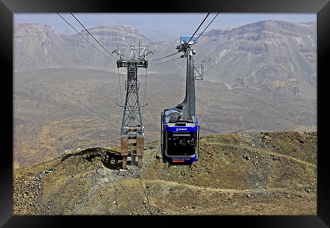 Mount Teide Cable Car Framed Print by Tony Murtagh