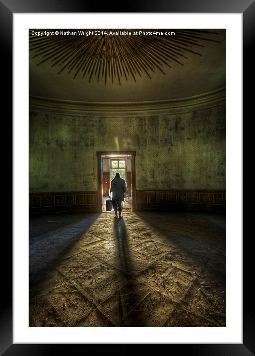 Step into the light Framed Mounted Print by Nathan Wright