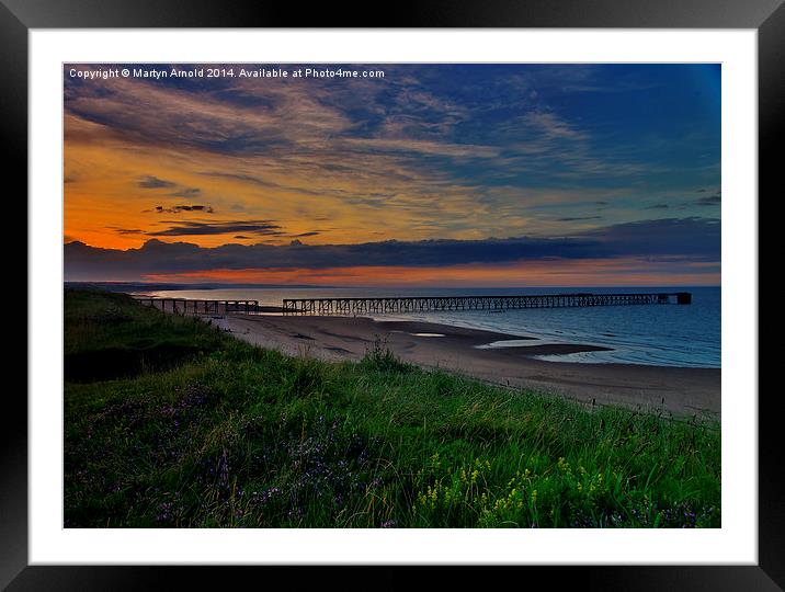 Hartlepool Sunset Framed Mounted Print by Martyn Arnold