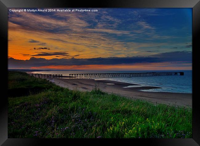 Hartlepool Sunset Framed Print by Martyn Arnold