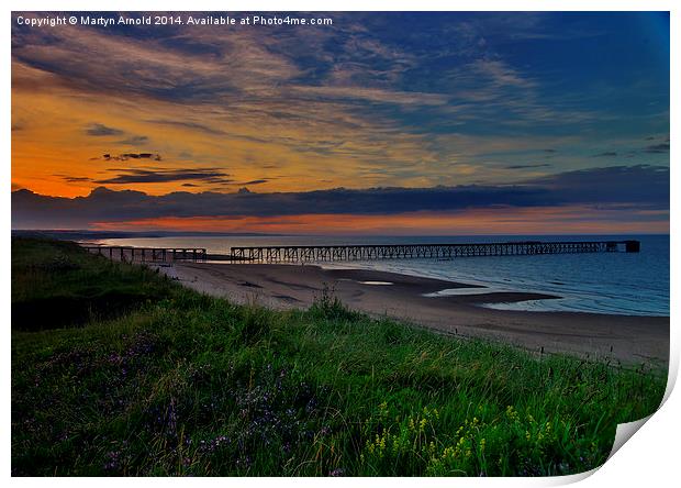 Hartlepool Sunset Print by Martyn Arnold