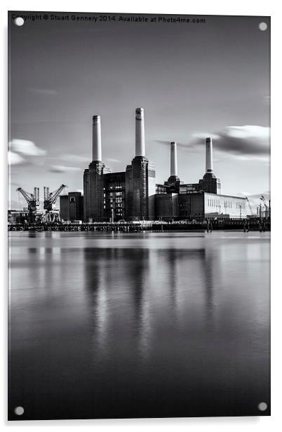 Battersea Reflection Acrylic by Stuart Gennery