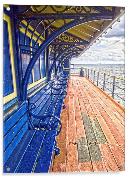 Southend Pier Acrylic by Clive Eariss
