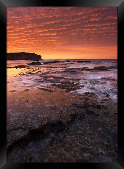 Red Tides Framed Print by Mike Dawson