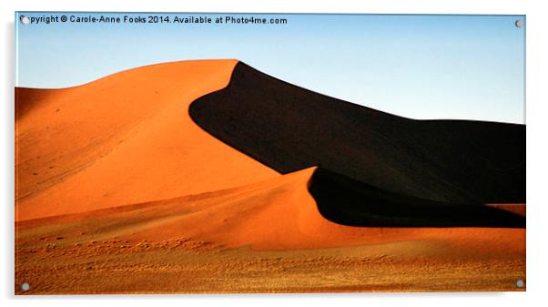 Red Sculptural Dune, Namibia Acrylic by Carole-Anne Fooks