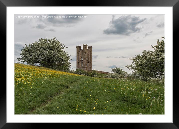 Broadway Tower, UK Framed Mounted Print by Pauline Tims