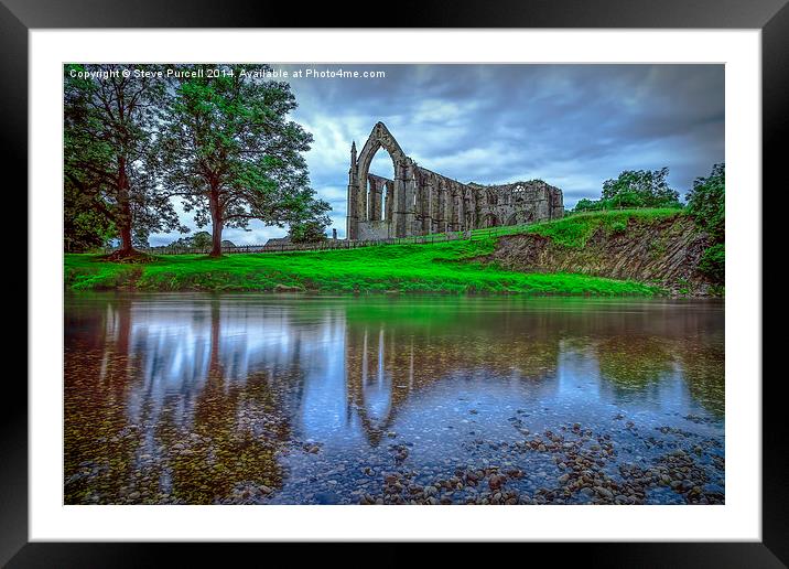 Bolton Abbey Morning Framed Mounted Print by Steven Purcell