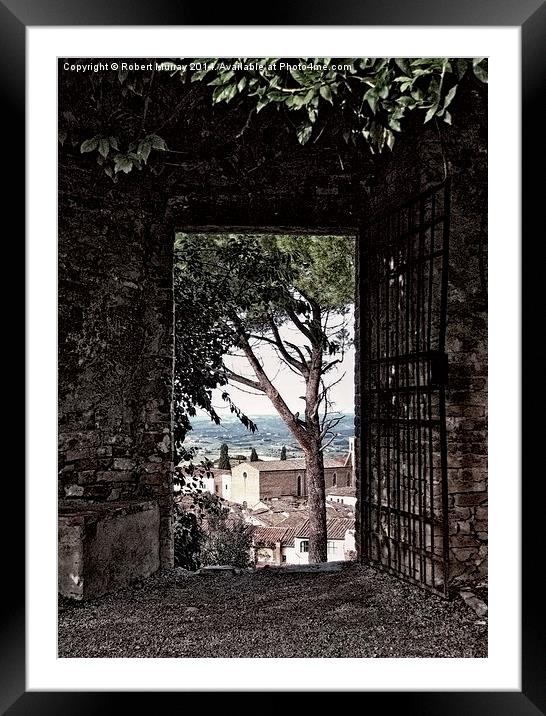 Gateway over Tuscany Framed Mounted Print by Robert Murray