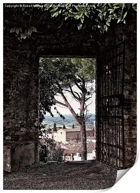 Gateway over Tuscany Print by Robert Murray