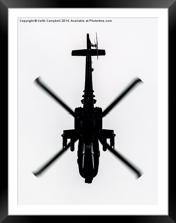 Apache Dive Framed Mounted Print by Keith Campbell