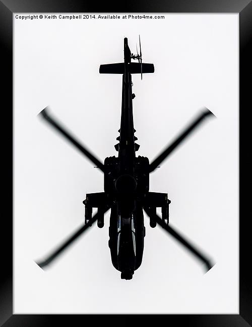 Apache Dive Framed Print by Keith Campbell