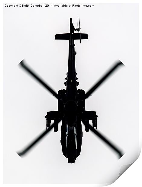 Apache Dive Print by Keith Campbell