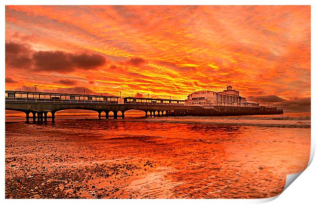 Under the fire sky. Print by paul cobb