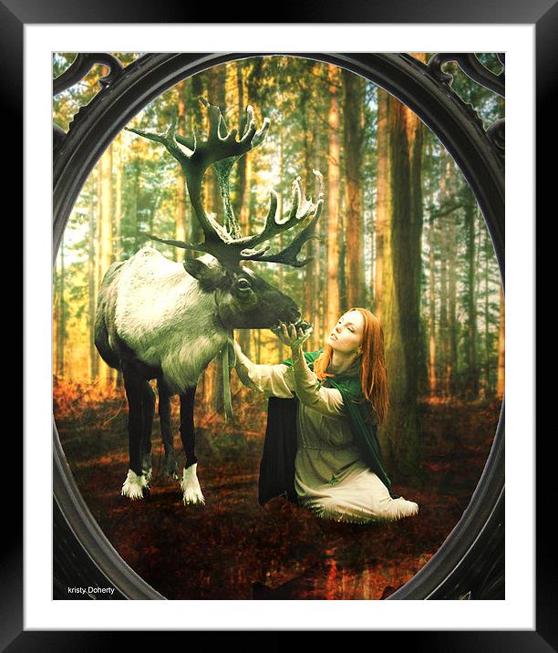 In the wilderness Framed Mounted Print by kristy doherty