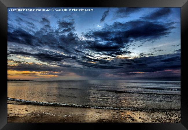 Beach sunset Framed Print by Thanet Photos