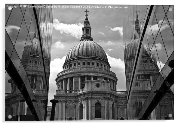 St Pauls Cathedral Acrylic by Graham Custance