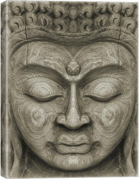 the face of serenity Canvas Print by Heather Newton