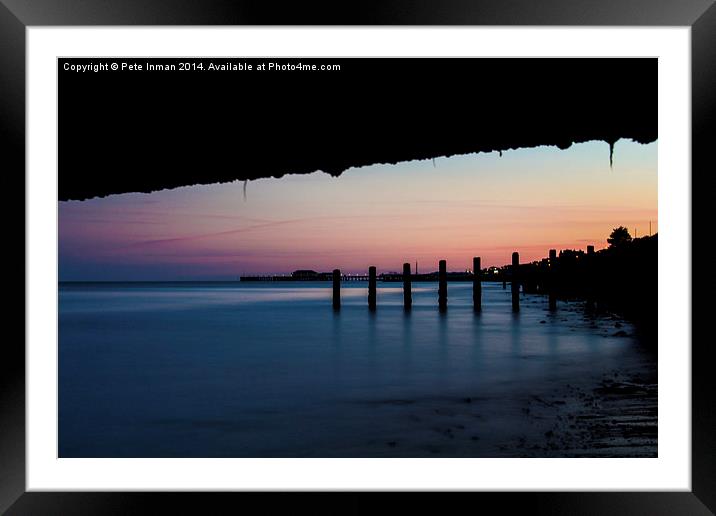 Sunset - Clacton Pier Framed Mounted Print by Pete Inman