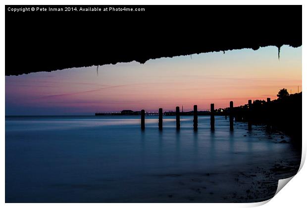 Sunset - Clacton Pier Print by Pete Inman