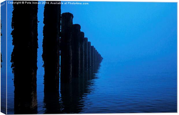 Fog - Holland On Sea Canvas Print by Pete Inman