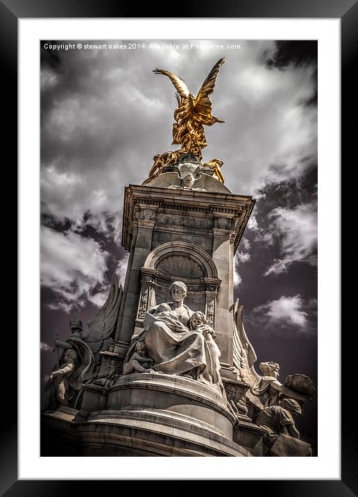 Queen Victoria Memorial Framed Mounted Print by stewart oakes